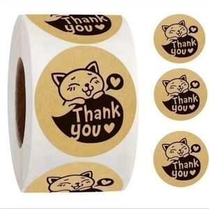 500pcs Thank You Sticker for business Sticker 1”